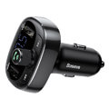 baseus t typed s 09a bluetooth mp3 charger with car holder standard edition black extra photo 2