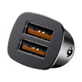 baseussquare metal car charger dual qc30 30w max qc30 scp afc black extra photo 1