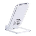 akyga ak qi 03 wireless charger stand qi 2 x usb 20 white extra photo 2