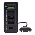 4smarts mains charging station voltplug pps 60w with power delivery and qc30 black extra photo 1