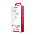forever music soul lightning stereo earphones with microphone white extra photo 1