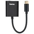 hama 135748 2 in 1 usb c audio and charging adapter for 35 mm audio jack extra photo 1
