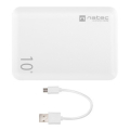 extreme media npb 1540 trevi compact 2x usb a 1x usb c powerbank 10000mah white extra photo 1