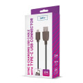 setty usb cable 1m 2a type c black extra photo 1