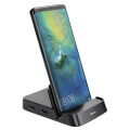 baseus mate docking type c mobile phone intelligent hub dex docking station black extra photo 2