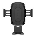 baseus wireless charger gravity car mount black extra photo 1