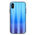 aurora glass back cover case for samsung s20 blue extra photo 1