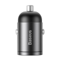 baseus tiny star pps car charger type c 30w fast charging grey extra photo 3