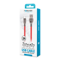 forever tornado micro usb cable 1m 3a red extra photo 1