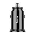  xxx baseus circular car charger usb type c ports 30w pps pd qc 40 black extra photo 1