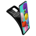 spigen rugged armor back cover case for samsung a71 matte black extra photo 1