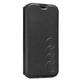 original audi leather folio case au tpufcip8 tt d1 bk for apple iphone 8 black extra photo 2