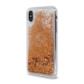 liquid sparkle tpu back cover case for samsung a21s gold extra photo 1