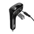 baseus streamer f40 aux wireless mp3 car charger black extra photo 3