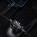 baseus streamer f40 aux wireless mp3 car charger black extra photo 4