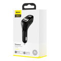 baseus streamer f40 aux wireless mp3 car charger black extra photo 5