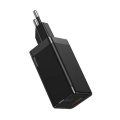 baseus 45w gan mini wall charger type c usb black extra photo 1