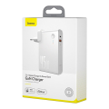 baseus 45watt gan power station 2 in 1 quick charge power bank 10000mah charger white extra photo 2