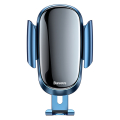 baseus future gravity smartphone holder for vehicle round air outlet blue extra photo 3