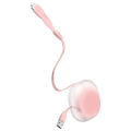 baseus let s go little reunion stretchable 3 in 1 micro lightning type c 3a 085m white pink extra photo 5