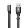 baseus nimble portable cable for apple 23cm black extra photo 1