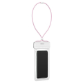 baseus let s go slip cover waterproof bag white pink extra photo 1