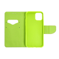 fancy book flip case for xiaomi mi 10 navy lime extra photo 1