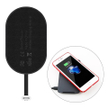 baseus 16mm microfiber wireless charging receiver iphone black extra photo 1