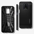 spigen rugged armor back cover case for xiaomi redmi note 9s 9 pro 9 pro max matte black extra photo 1