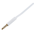 hama 184008 joy headphones in ear microphone flat ribbon cable white extra photo 3