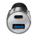 logilink pa0252 usb car charger 1x usb c pd 1x usb a qc 36w extra photo 2