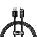 baseus display fast charging data cable usb to type c 5a 1m black extra photo 1