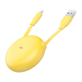 baseus let s go little reunion one way stretchable data cable usb for type c 2a 1m gray yellow extra photo 1