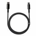 baseus tungsten gold fast charging data cable type c to lightning pd 20w 1m black extra photo 3