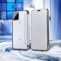 forcell electro book flip case for iphone 12 pro max silver extra photo 2