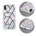 geometric marmur back cover case for iphone 12 iphone 12 pro 61 pink extra photo 1