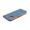 canvas book flip case for apple iphone 12 mini navy blue extra photo 2