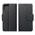 fancy book flip case for iphone 12 12 pro black extra photo 1