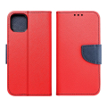 fancy book flip case for iphone 12 12 pro red navy extra photo 2