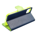 fancy book flip case for iphone 12 mini navy lime extra photo 3
