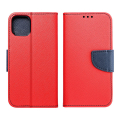 fancy book flip case for iphone 12 pro max red navy extra photo 2