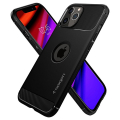 spigen rugged armor back cover case for iphone 12 12 pro matte black extra photo 4