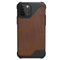 uag urban armor gear metropolis lt leather back cover case for iphone 12 12 pro brown extra photo 1