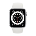 apple watch series 6 mg283 40mm silver aluminium white sport band extra photo 1