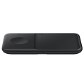 samsung galaxy s21 wireless qi fast charger duo pad with travel charger ep p4300tb black extra photo 4