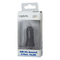 logilink pa0184 usb car charger 2x usb port 105w black extra photo 7