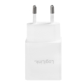 logilink pa0185 usb wall charger 2x usb port 105w white extra photo 2