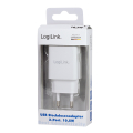 logilink pa0185 usb wall charger 2x usb port 105w white extra photo 4