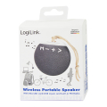 logilink sp0055 round compact bluetooth speaker white grey extra photo 6