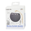 logilink sp0055 round compact bluetooth speaker white grey extra photo 6